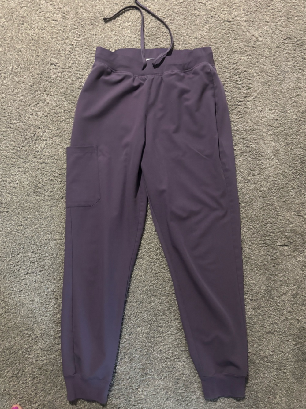 Everyday Plum Drawstring Joggers with Side Pocket